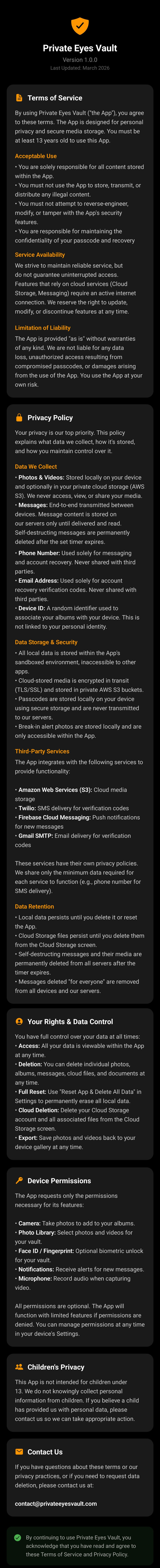 Term and service